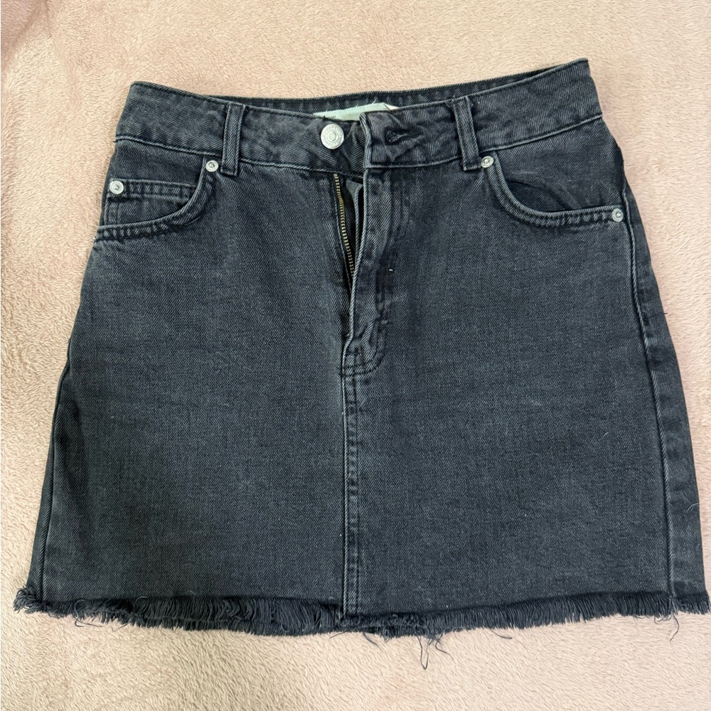 Topshop Charcoal Mini Skirt
